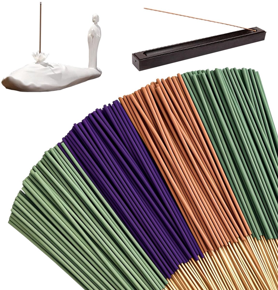SolidKeus - Premium Natuurlijk Wierook Sticks Set van 200 Stuks voor Meditatie