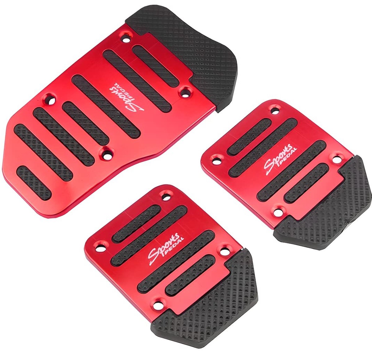 SolidKeus - Set van 3 Antislip Pedal Covers voor Auto