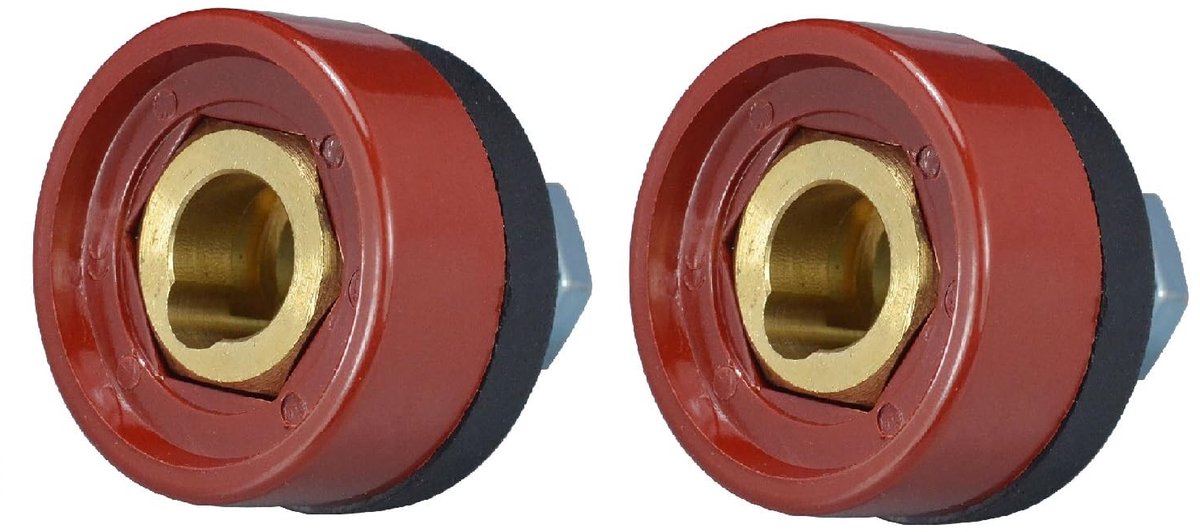 SolidKeus - TIG Lasdraad Kabel Connector Plug en Socket Set van 2