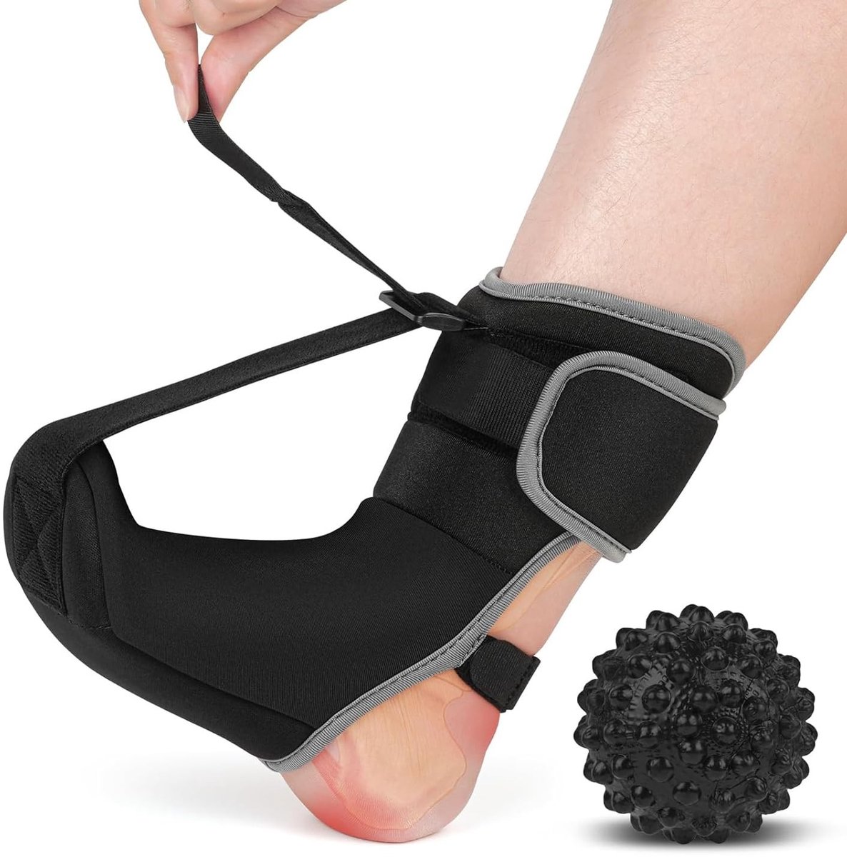 SolidKeus - Nachtspalk voor Plantair Fasciitis met Massagebal