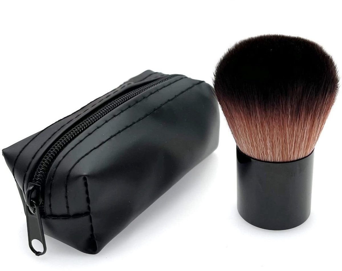 SolidKeus - Professionele Poeder Make-up Kwast met Opbergdoos