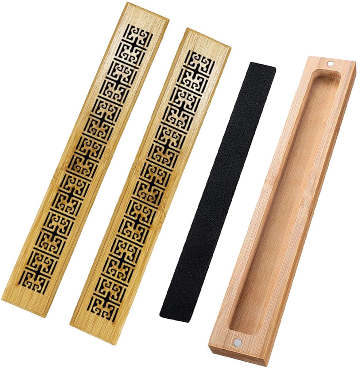 SolidKeus - 2 Stuks Houten Incensedoos voor Meditatie en Yoga