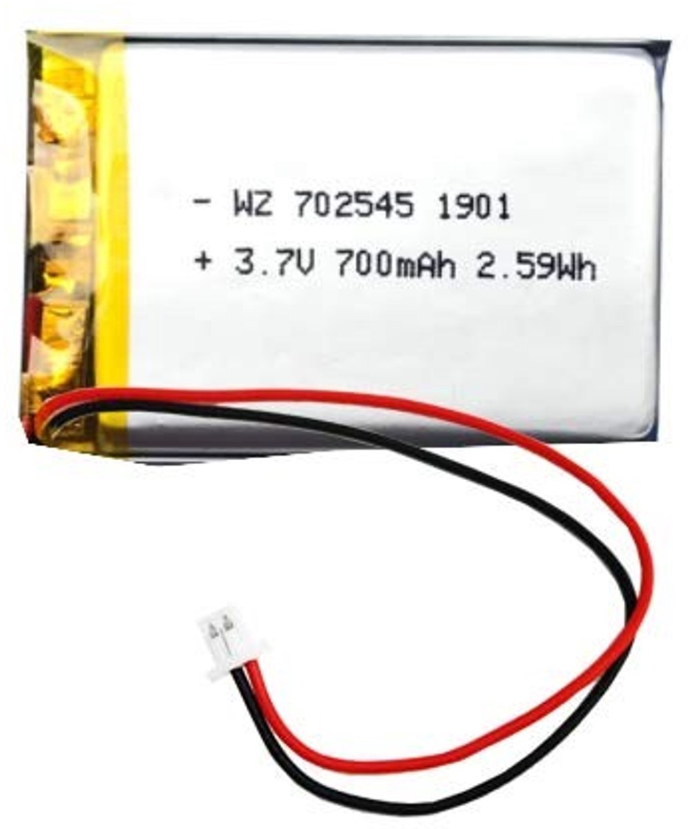 SolidKeus - Oplaadbare Lithium Polymer Batterij 3.7V 700mAh