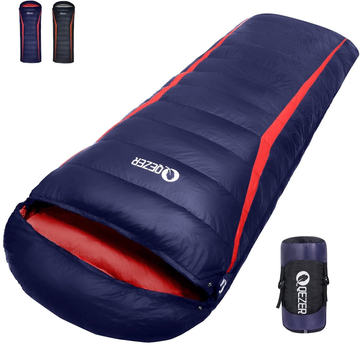 SolidKeus - Donzen Slaapzak voor Kamperen en Backpacken van -3°C tot 8°C