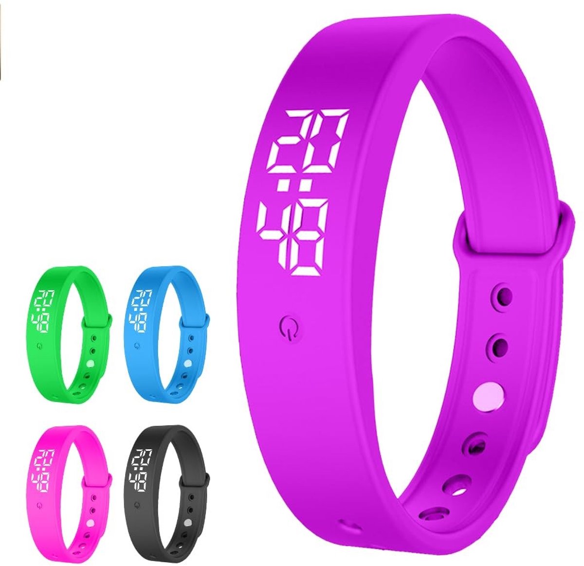 SolidKeus - Vibration Alarm Polsband met Stil Vibrerend Alarm