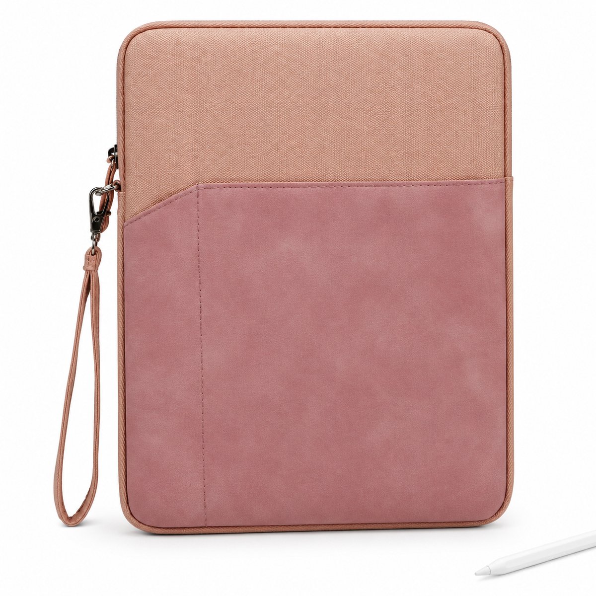 VHV - Tablethoes 9-11 Inch - Waterafstotende - Met Zachte Voering En Accessoirevak - Beschermhoes Voor Kantoor En Studie - Donkerbruin