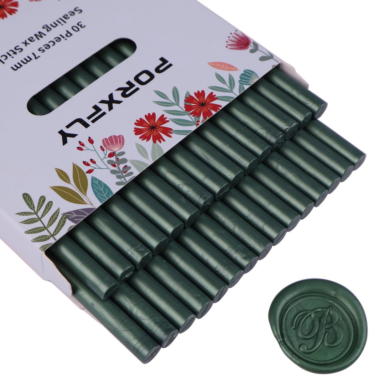 SolidKeus - Set van 30 Sealing Wax Sticks voor Lijmpistool (Pine Green)