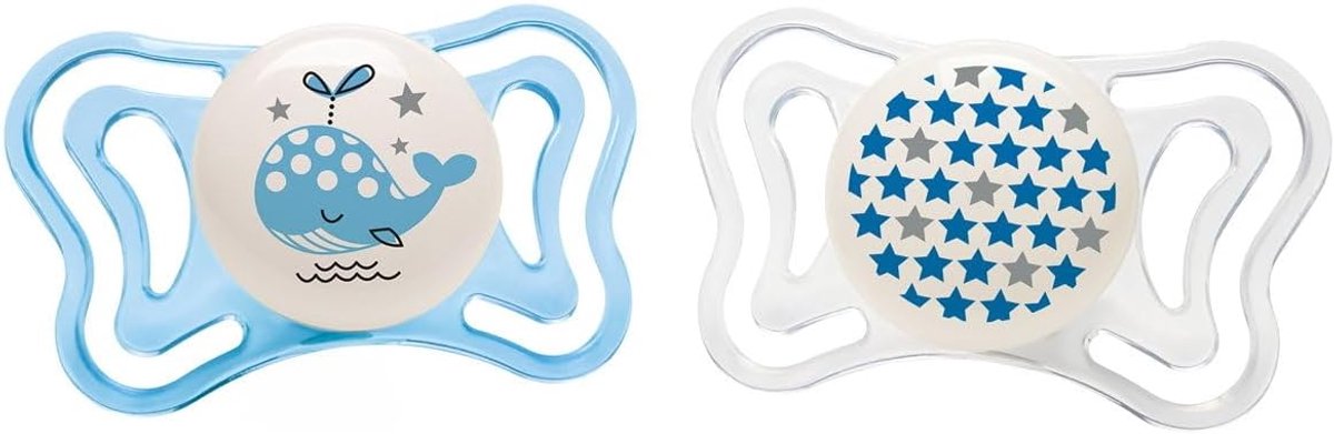 Physio Light Silicone Fopspeen X2 Blauw 2 6M