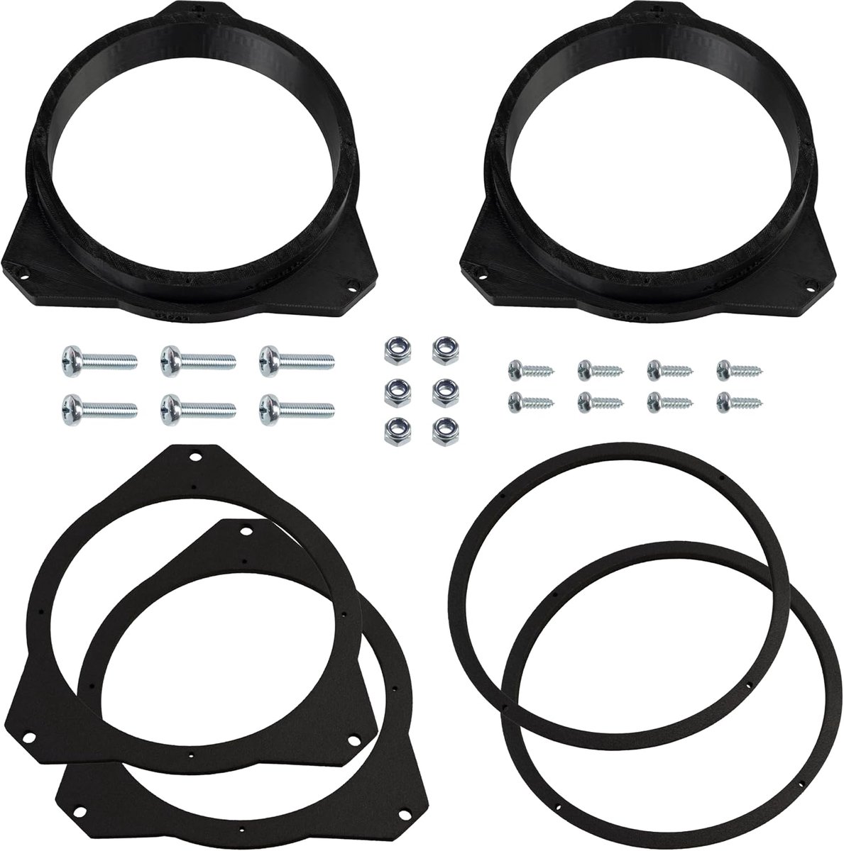 Set van 2 luidsprekeradapters Ø165 mm compatibel met Citroën Berlingo II B9 / Peugeot Partner II B9 Tepee