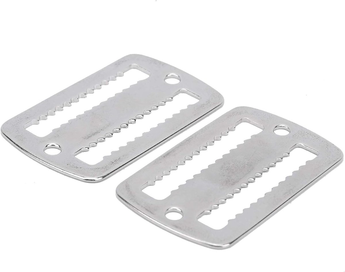 2Pcs Duiken Gewicht Riem Gesp, 316 Rvs Duiken Gesp Gewicht Riem Keeper Retainer Stopper Slider Retainer Keeper Clip