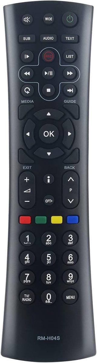Nieuwe RM-H04S RMH04S Vervanging Afstandsbediening Compatibel met HUMAX SATELLITE ONTVANGER AFSTANDSBEDIENING RM-H04S voor HD NANO Ontvanger TV BOX Afstandsbediening