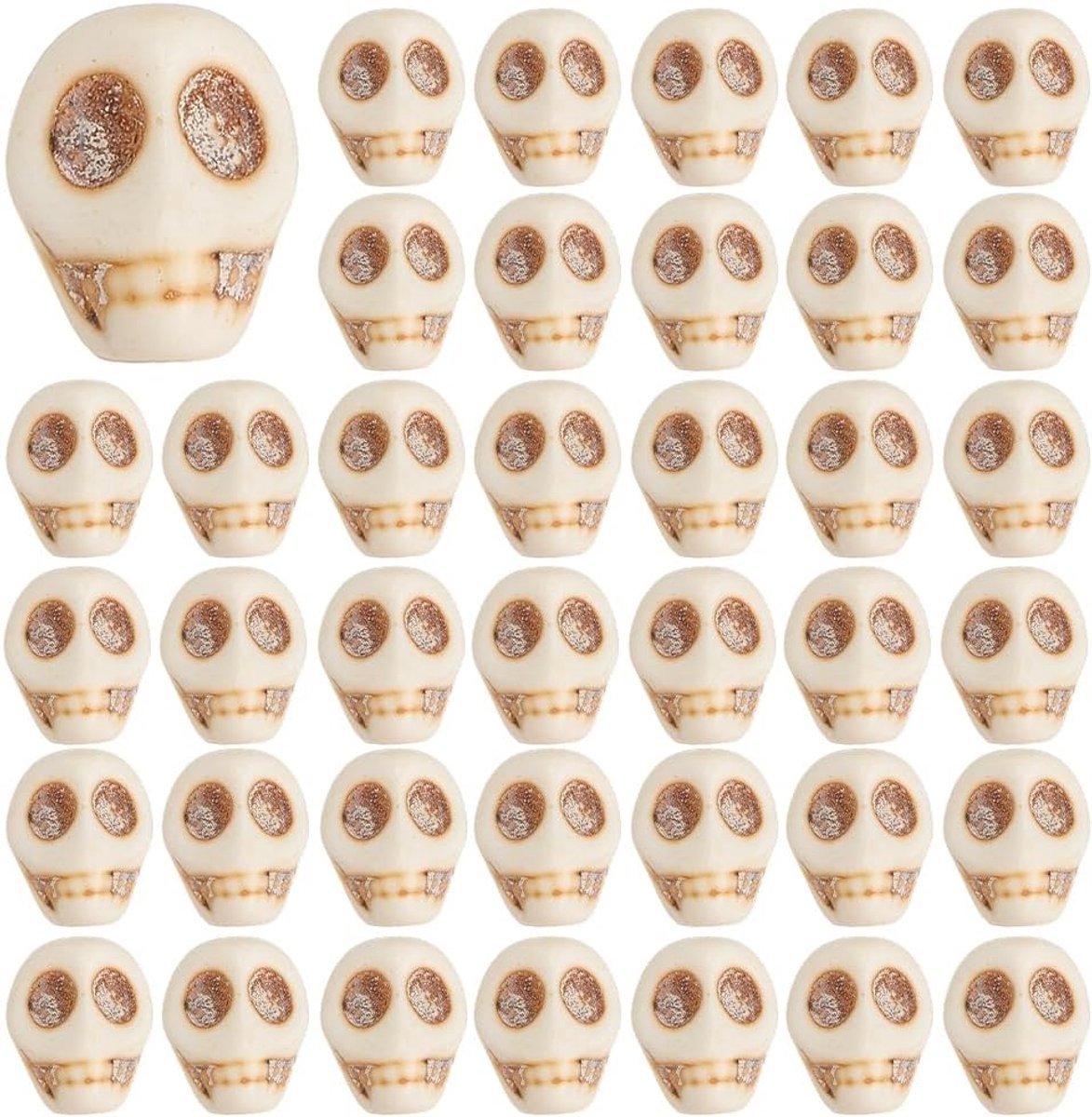 Kralen Halloween schedel kralen schedels armband synthetisch skelet Tibetaanse kraal schedels hoofd vormige kraal voor sieraden maken armbanden kettingen