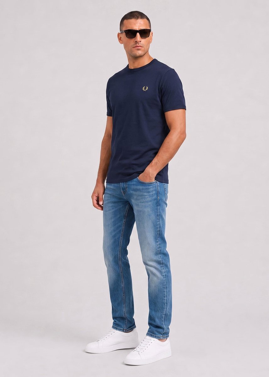 Fred Perry Ringer t-shirt - dark airforce