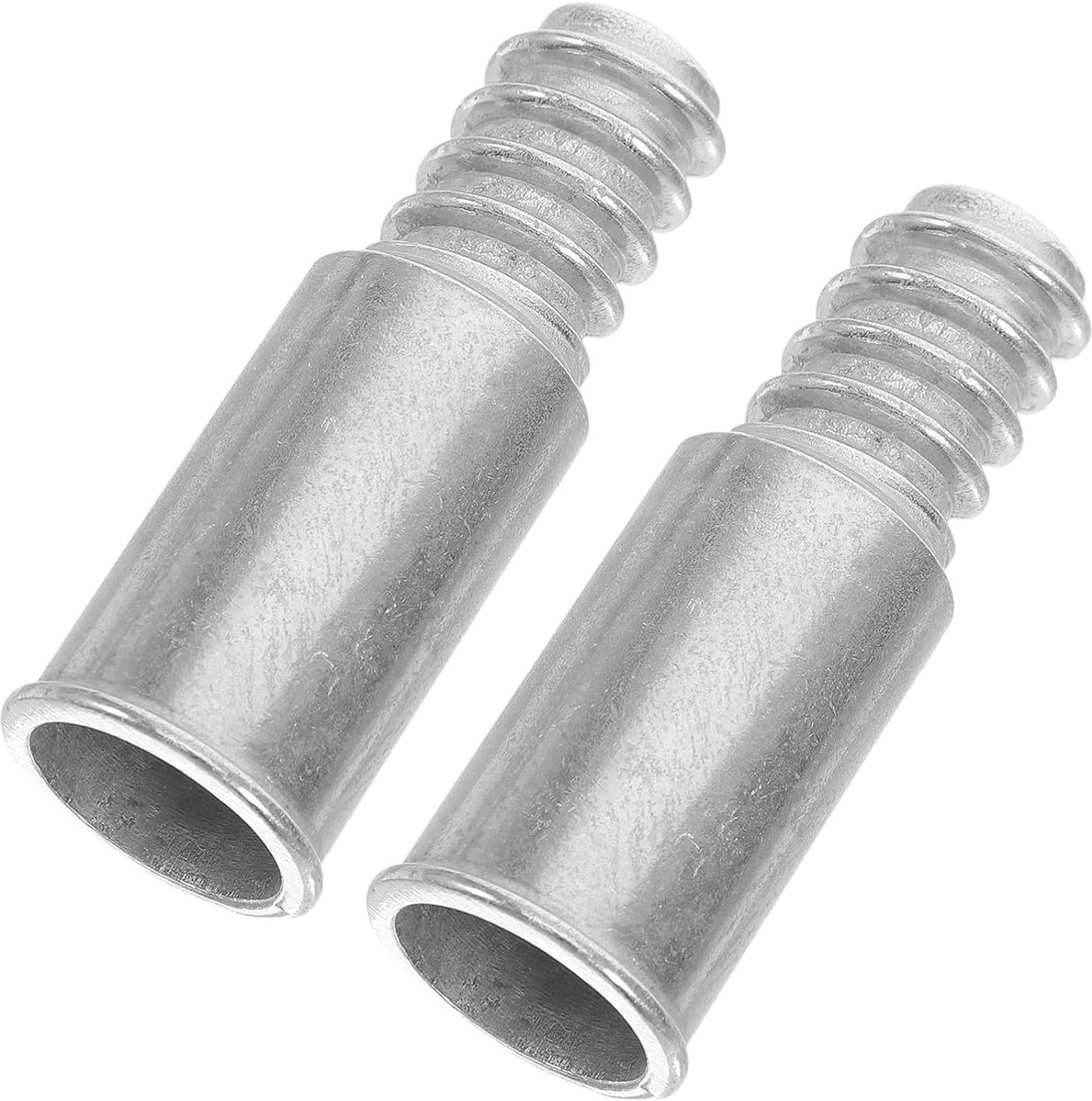 Steel Verlengstuk Adapter - Verbindingsstuk Dweilsteel - Schoonmaak Werkzaamheden - Schroefdraad Ontwerp - 6.5 cm - Zilver