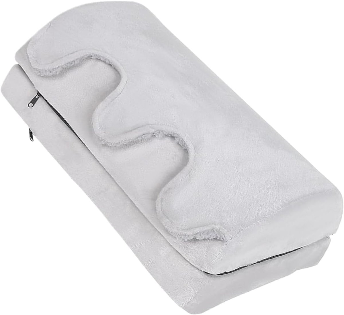 Verstelbare voetenbank - Ergonomische steun - Bureau comfort - Met warme tas - 585 gram - Grijs