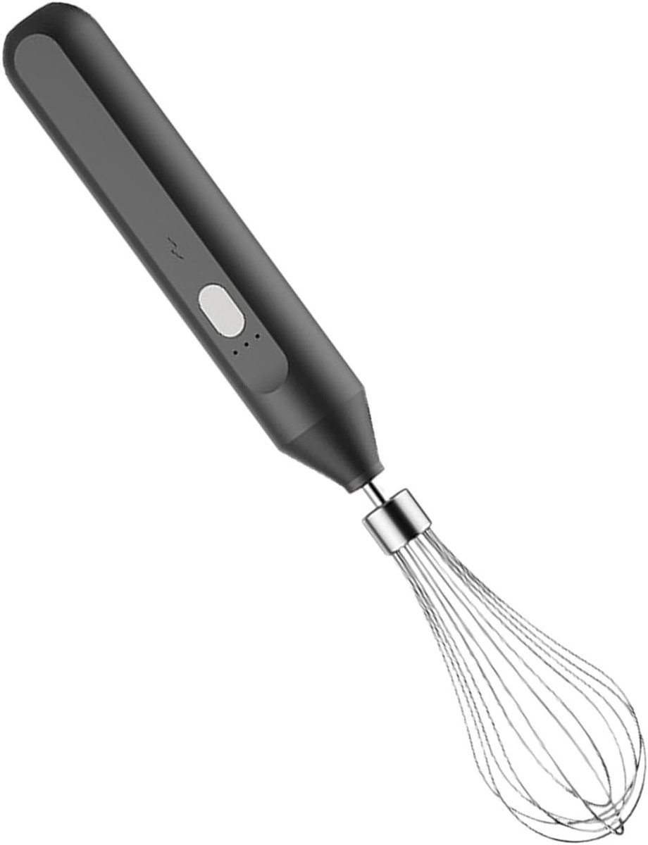 Elektrische garde Handmixer opschuimer Melk opschuimen Drie snelheden 18 cm hoogte Zwart