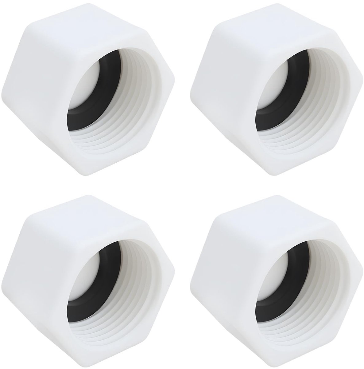 Dailygoods- Pijppluggen 4X - Geschikt voor 3/4" OD-buizen - Duurzaam PPR-materiaal - Compact en ruimtebesparend - Drukbestendig en hittebestendig - Geen lekkage. - Pijpafsluiters