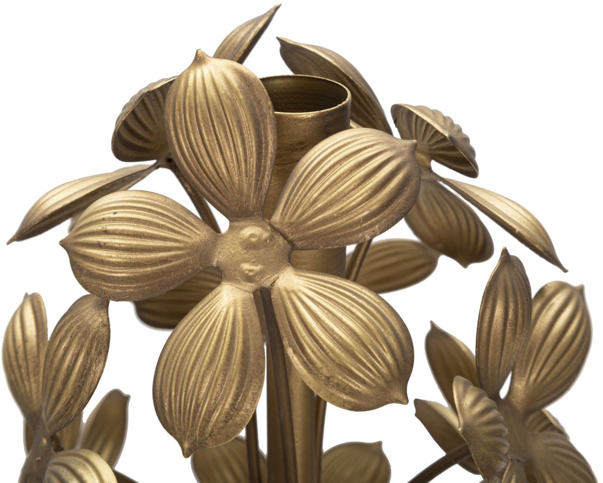Mauro Ferretti Kandelaar Flowy Ø 17×93 cm Goud