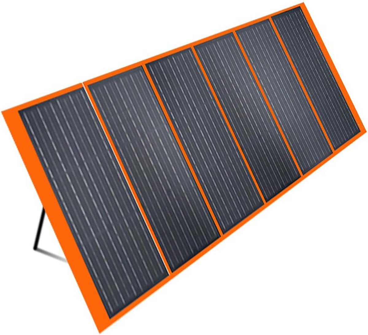 Draagbaar Zonnepaneel - Opvouwbare Kit - Outdoor Stroomvoorziening - Hoge Vermogen 500W - 18V - Zwart