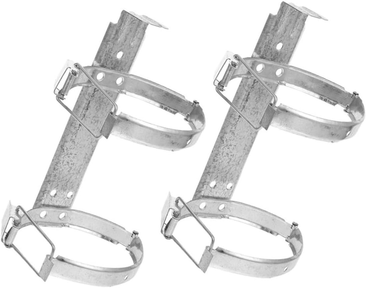 Brandblusser Haken - Wandbeugel Blusser - Veilige Opslag - Schroefloze Installatie - 25x15x15 cm - Zilver