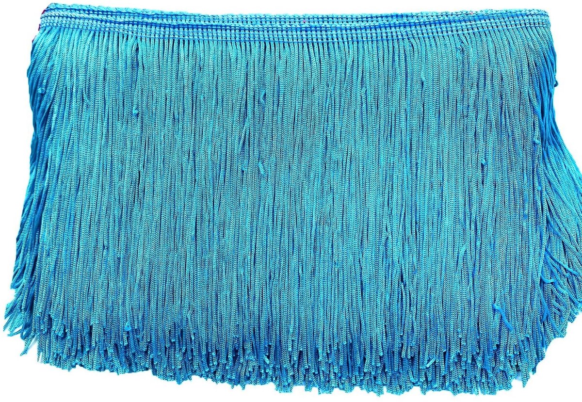 Dailygoods- Fransenband 30 cm x 10 m - Decoratieband - Kwastjes - Naaibenodigdheden - DIY knutselen - Polyester materiaal - Diverse kleuren - Franje
