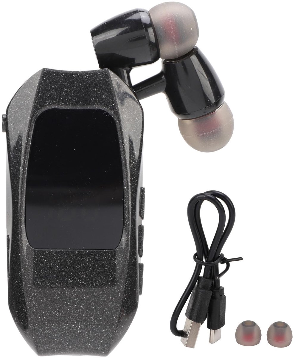 Dailygoods - Intrekbare Draadloze Hoofdtelefoon - Bluetooth 5.3 - Ruisonderdrukking - Compact - Handsfree Oortelefoon - Geschikt voor Computer en Tabl...