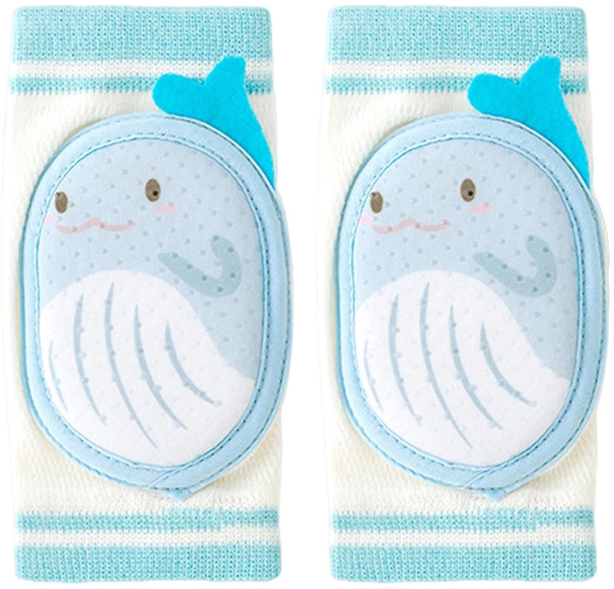 Baby Kniebeschermers - Peuter Kruipen - Knieën Beschermen - Verstelbare Bandjes - 16 x 8.5 cm - Blauw