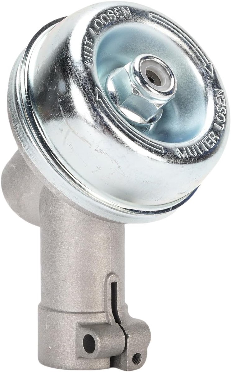 Grastrimmer Tandwielkop - Opzetstuk Bosmaaier - Onderhoud Tuin - Aluminium Constructie - 24mm - Zilver