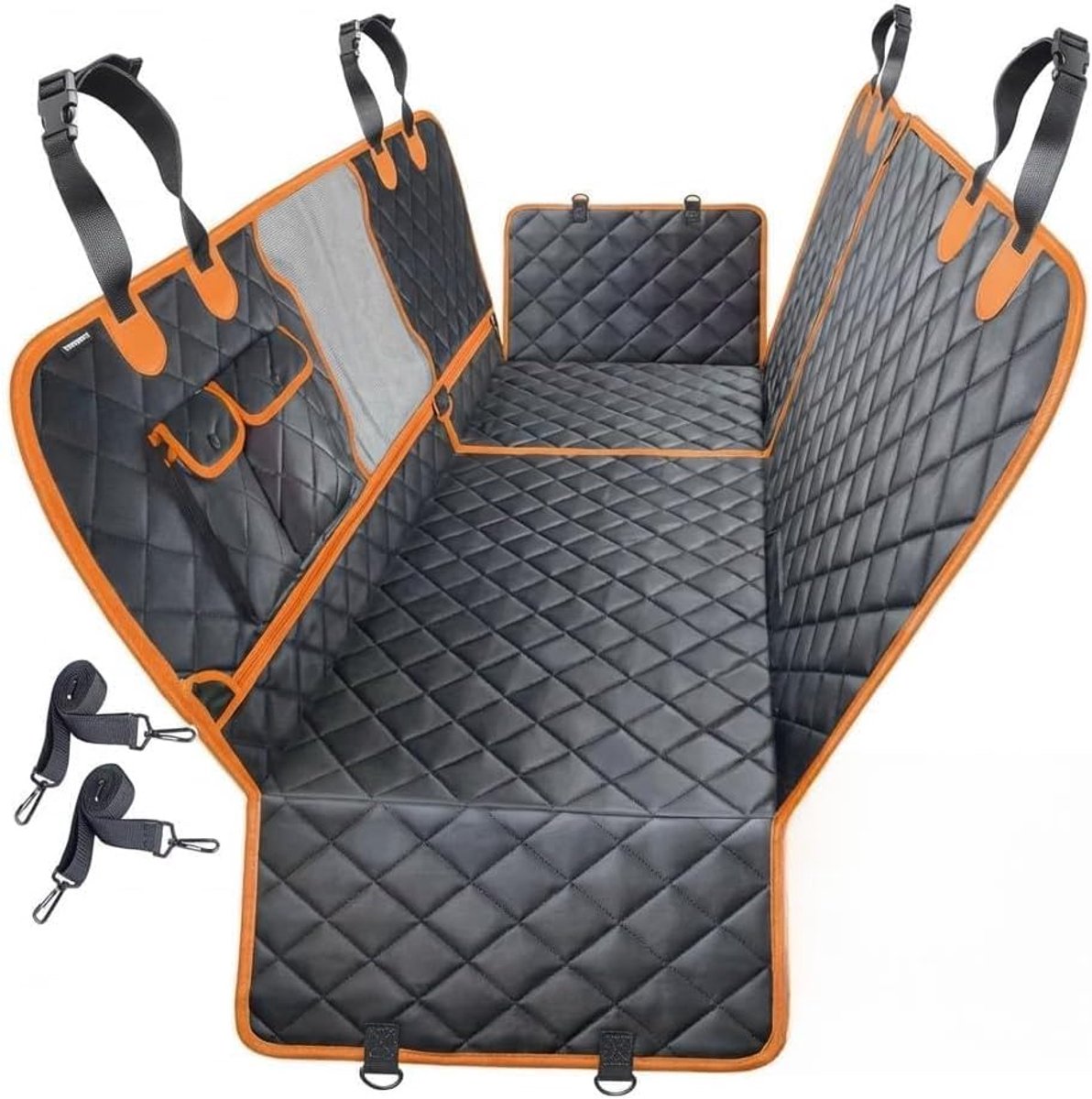 Honden Stoelhoes - Auto Beschermhoes - Hond Vervoeren - Waterafstotend & Antislip - Universeel - Zwart