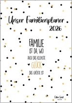 Grote Familiekalender XL 2026 - 5 Kolommen & A3 Formaat - Wandkalender met Spiraalbinding