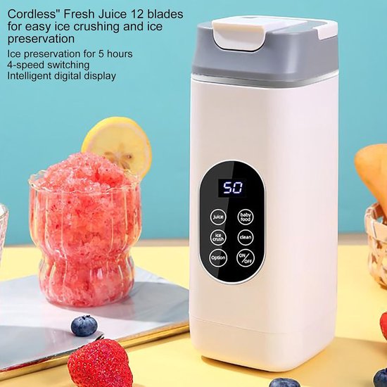 Blender voor smoothies, compacte USB draadloze blender voor smoothies - keukenaccessoires mixer voor thuis keuken buiten reizen commercieel en thuisgebruik van Blender — afbeelding 3