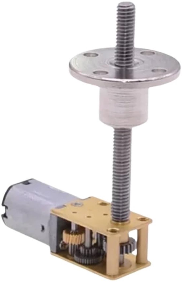 Gelijkstroommotor - Transmissiemotor N20 - Modelbouw Robots - Verbeterde Glijtafel - M4 x 45 mm - Zilver