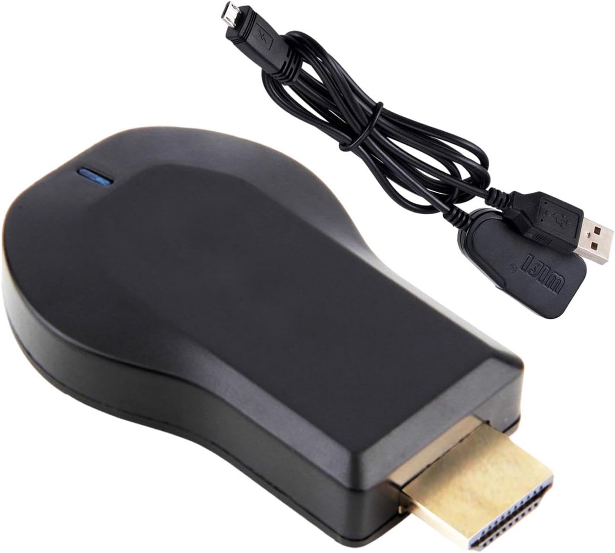 Scherm Spiegel Apparaat - Streamer Ontvanger - Content Delen - Snelle Verbinding - 15.3 cm - Zwart
