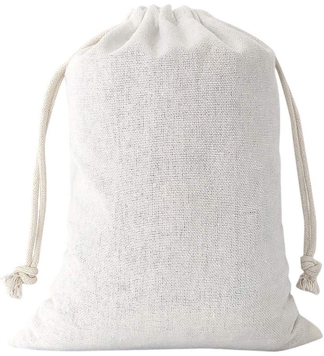 Dailygoods- Mousseline Zakken - 20 Stuks - Lichtgewicht Katoenen Zakjes - Ademend met Trekkoord - Herbruikbare Opbergzakken - Voor Bruiloft/Feest - 15 x 20 cm