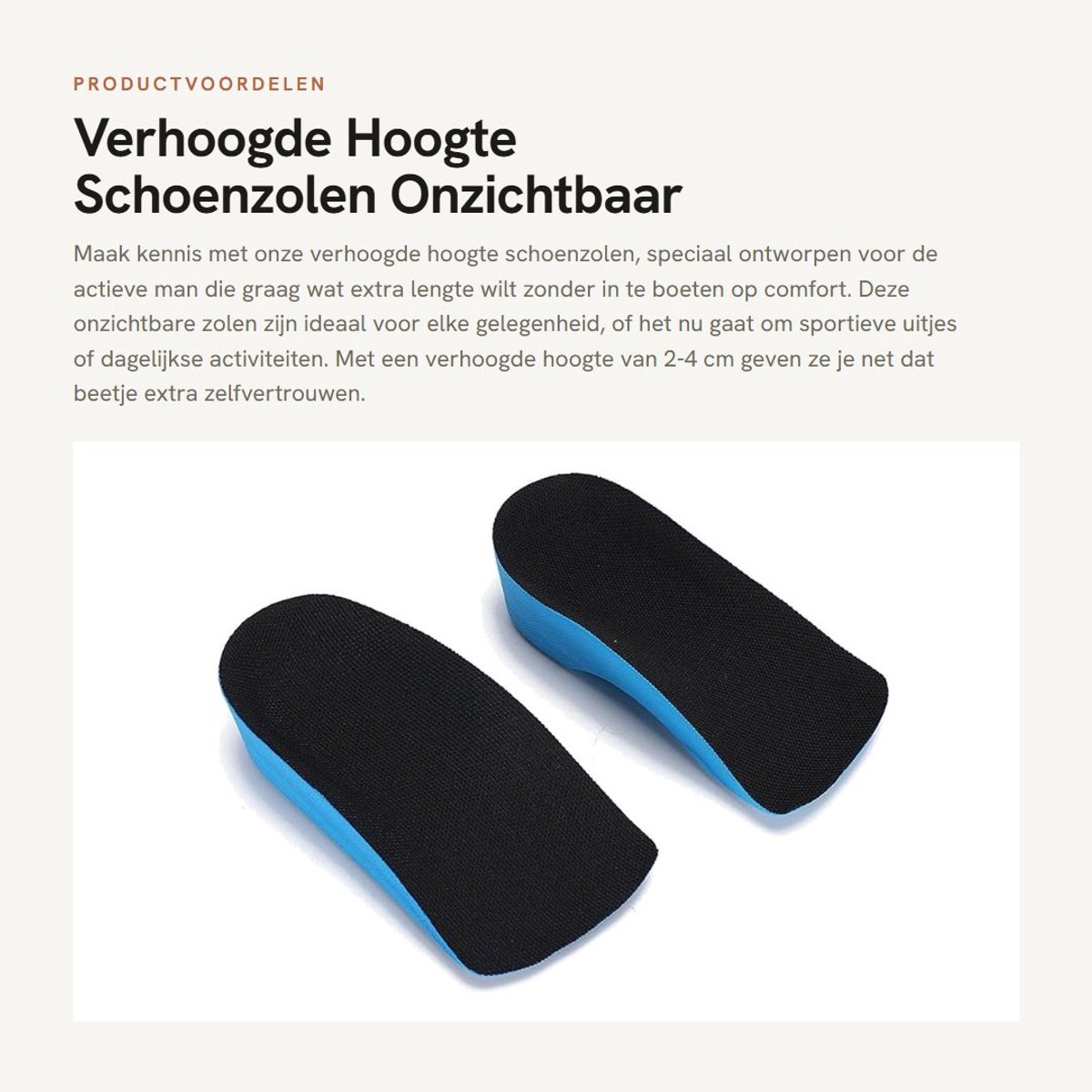 Dailygoods- Schoenzolen Verhoogd - Pu - 1 Paar - Onzichtbaar