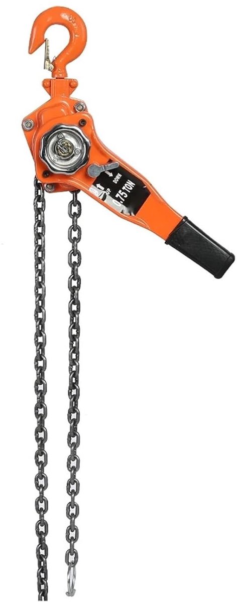 Elektrische takels Kettingblok - Krachtlier Hefkatrol - Zwaar Werk Tillen - Gegalvaniseerd Mangaanstaal - 3 Meter Ketting - Oranje