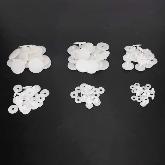 Schroef doppen, dieren poppen, skelet accessoires voor teddybeer maken - 120 stuks van Merkloos — afbeelding 4