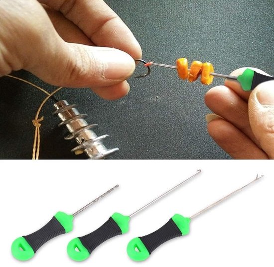 Cosensi- Splicing Naald 3 Stuks - Roestvrij Staal - Aasnaald Gereedschap - Karpervissen - Handvatlengte 42 mm - Totale Lengte 97 mm van Cosensi — afbeelding 5