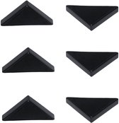 Dailygoods- Hoekbeschermers 6mm - Zwart - 20 Stuks - PE Kunststof - Driehoekige Vorm - Scherpe Hoeken Bescherming - Hoekbescherming