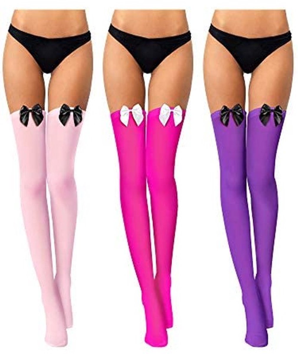 Dailygoods- Kniekousen Dames - Modieuze Fishnet - Chique/Spelen - Ademend Nylon - Perfect voor Feestjes - Aangename Draagervaring - Dijbeenkousen