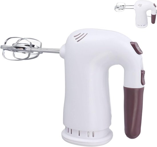 Elektrische Handmixer - Keukenmixer - Beslag Maken - 5 Snelheden - 20 x 17 x 10 cm - Zwart — afbeelding 4