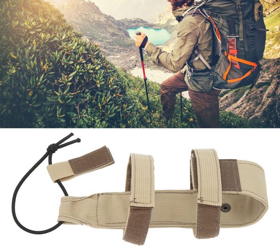 Dailygoods- Waterflessenhouder Slijtvaste Outdoor - Molle Fleshouder - Fleshouder Fiets - Fleshouder Riem - Fleshouder Wandelen - Kleurecht Accessoire — afbeelding 4