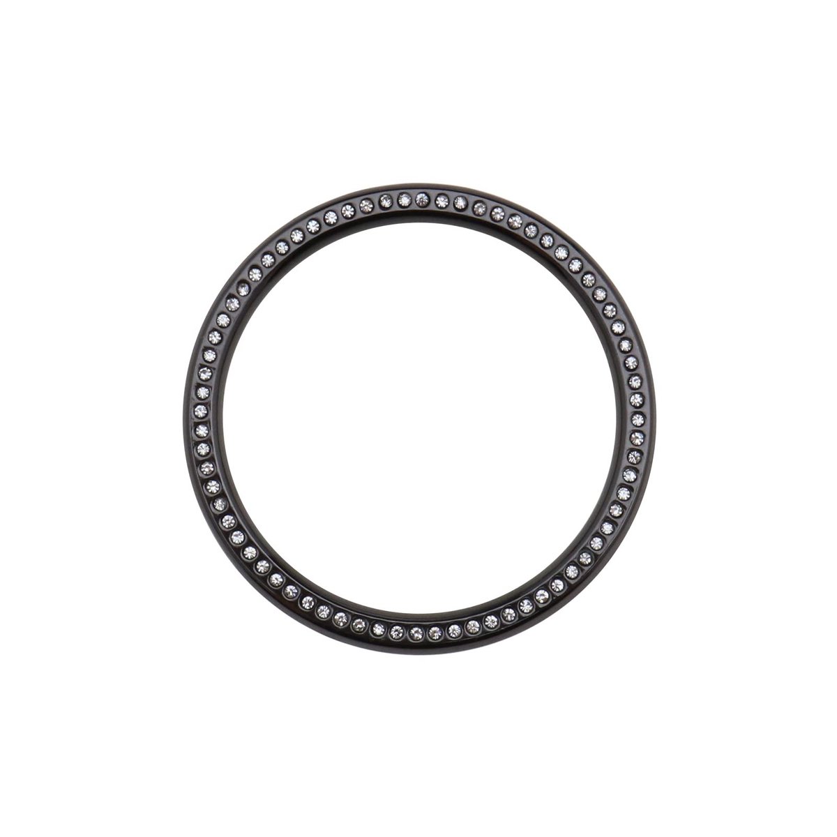 Dailygoods - Horloge Bezel Ring - Compatibel met Galaxy Watch 4 - Krasbestendig - Zwart - Decoratieve Accessoire - Stalen Bescherming - 42mm