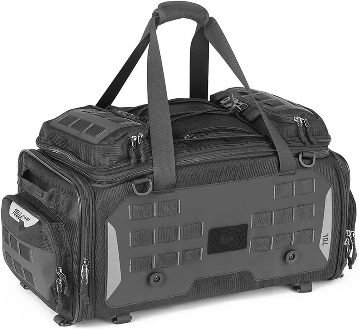 Motorfiets Achtertas - Zadeltas Rugzak - Weekend Rit - Uitbreidbaar 50-70L - 14 Inch Laptopvak - Zwart