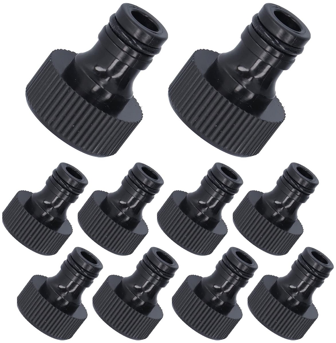 Dailygoods - Kosteneffectieve plastic afsluitbare slangconnector - 10 stuks 15 mm schroefdraadadapter - Handige tuinbewatering - Ideaal voor buitenact...