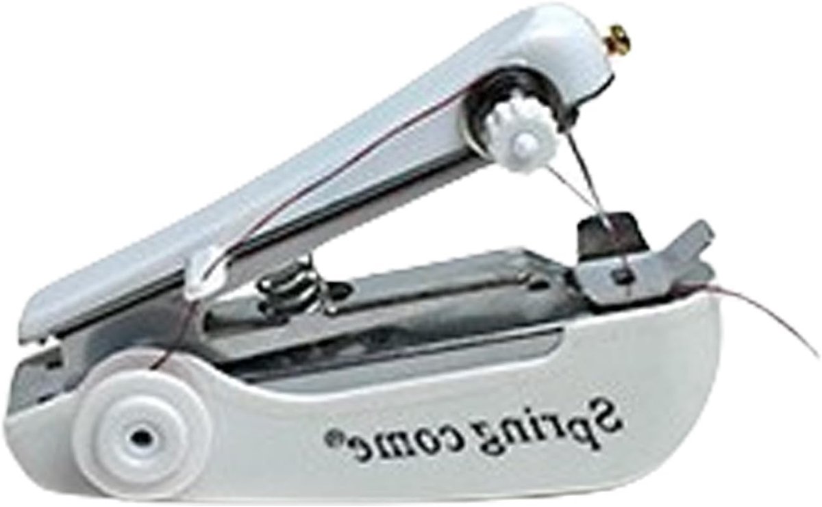 Handnaaimachine - Draagbare machine - Kleding repareren - Compact en licht - 12 cm lang - Wit