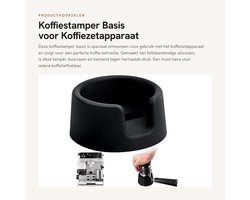 Dailygoods- Koffie Tamper 51 mm - Hittebestendige Siliconen - Antislip Grip - Hygiënisch en Vlekbestendig - Voor Ninja ES601 - Duurzaam en Ruimtebesparend - Koffiestamper