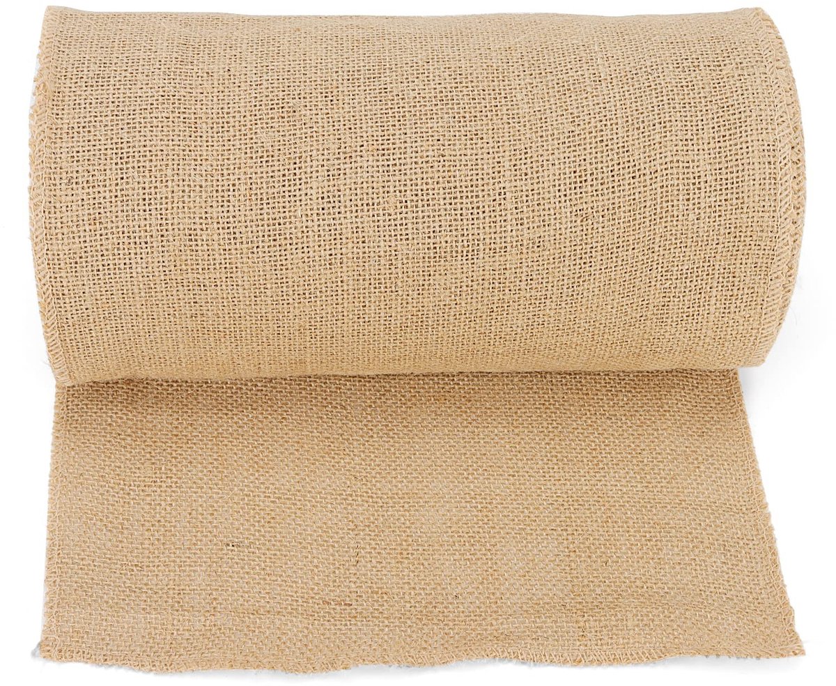 Dailygoods- Jute Stof - 15 Meter Jute Hessische Rol - Jute Lint - Jute Band - Jute Craft Ribbon - Hoogwaardige Kwaliteit