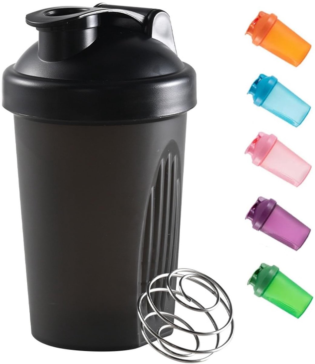 Dailygoods- Shaker 400 ml - Plastic Fles - Mixbal - BPA-vrij - Workout - Hydratatie voor Fitness - Waterfles