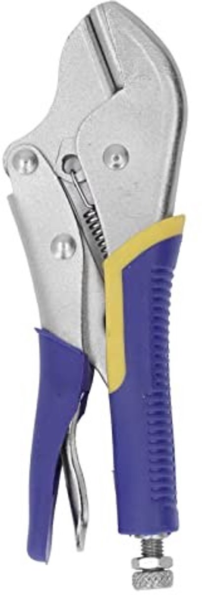 Dailygoods- Knijptang C45 Staal - Vergrendelingsfunctie - Hefboomtrekveer - Rechte Bek - Duurzaam - Veilig en eenvoudig in gebruik - Griptang